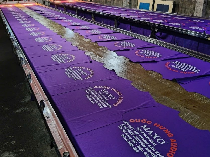 In lụa áo thun Quốc Hưng Audio