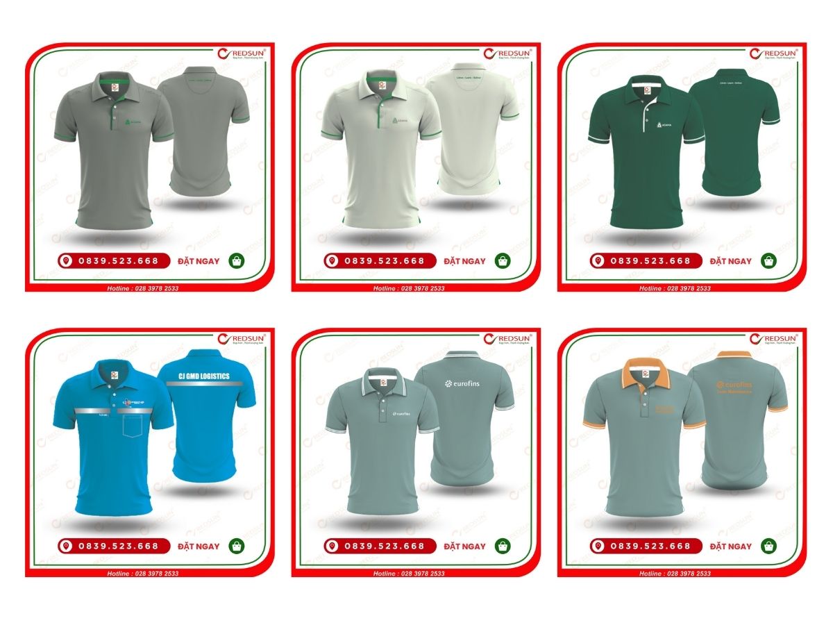 Mẫu thiết kế áo thun đồng phục công ty doanh nghiệp đẹp