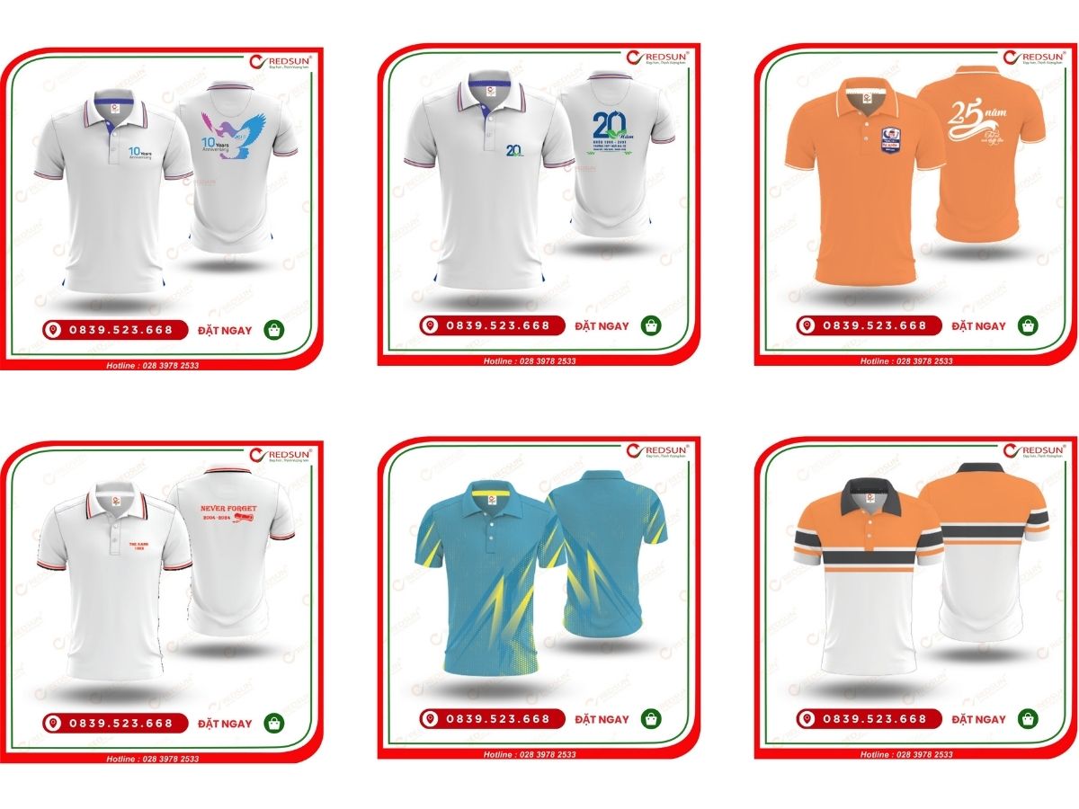 Mẫu áo thun họp lớp được thiết kế bởi Redsun Uniform