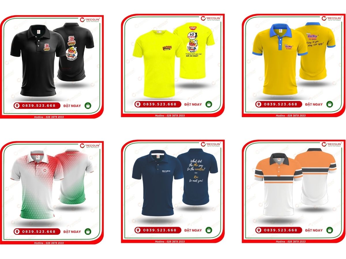 Những dự án may áo thun đồng phục quảng cáo của Redsun uniform