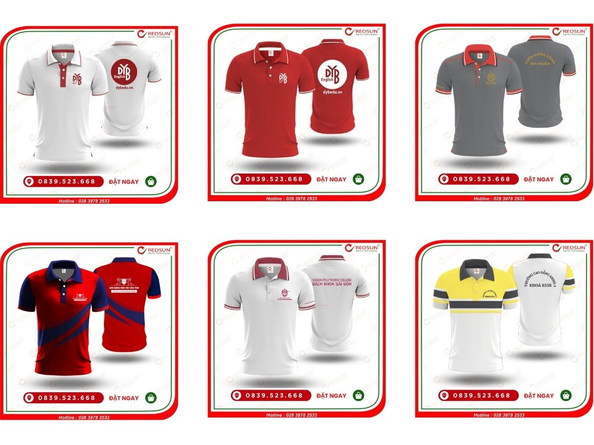 Mẫu áo thun đồng phục trường học và redsun uniform đã cộng tác